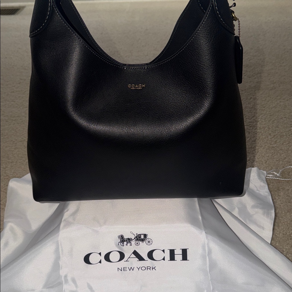 Coach Black Brooklyn 34 Shoulder Bag